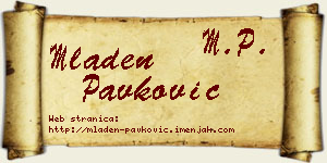 Mladen Pavković vizit kartica